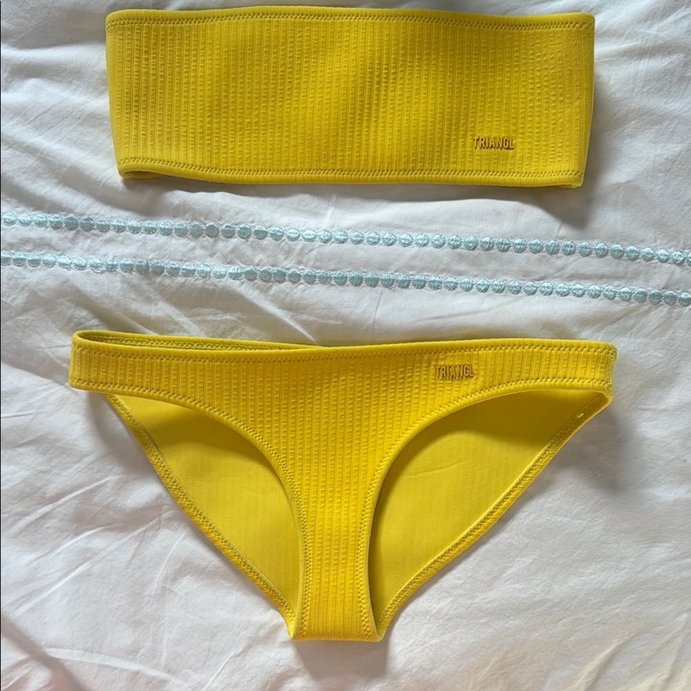 Triangl Yellow Bikini Set
